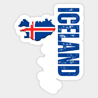 Iceland flag, icelandic flag Sticker